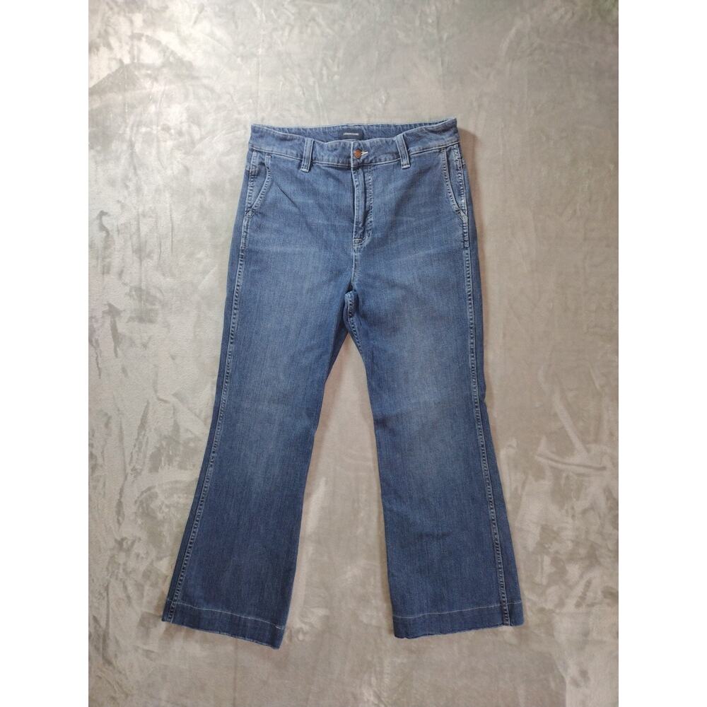 J. Crew Jeans Womens 31 Wide Leg High-Rise Med Wash Preppy Academia Casual